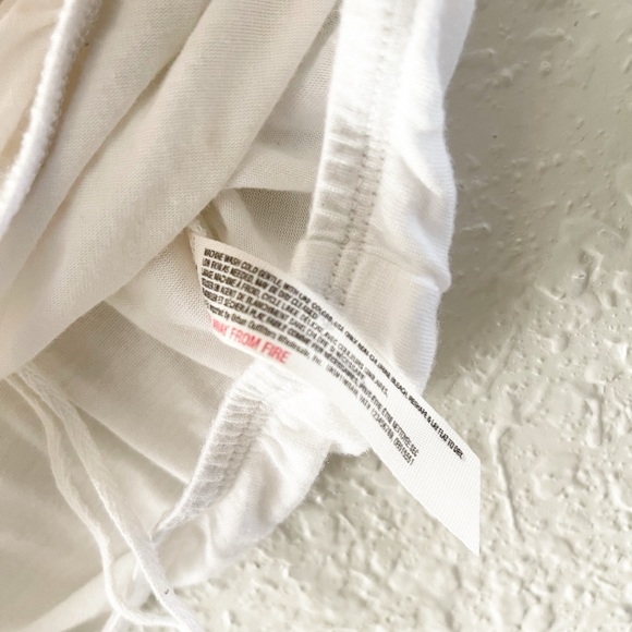 Free People Beach White Off Shoulder Crop Top Small - Picture 7 of 7